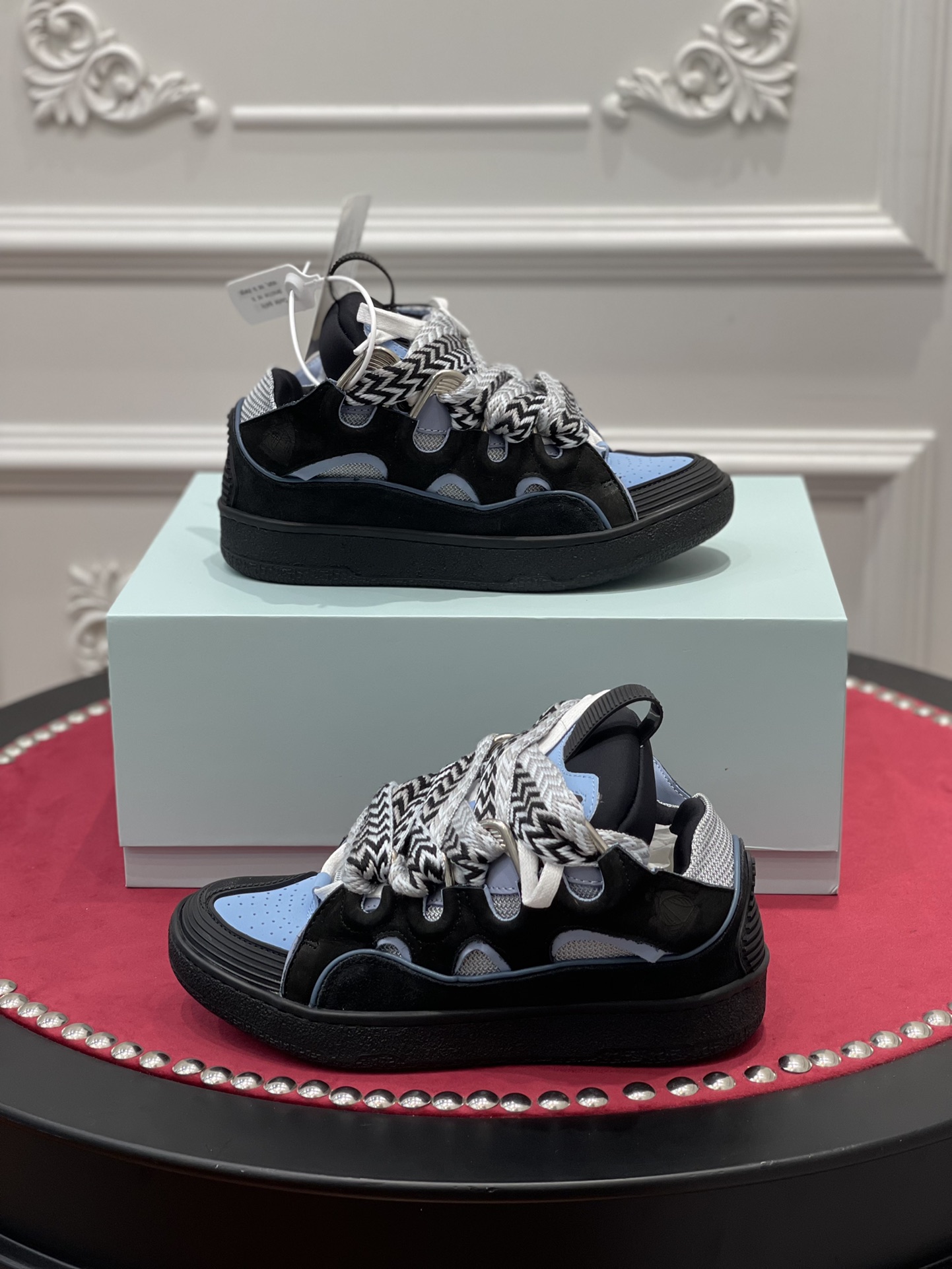 Lanvon Leather Curb Black Light Blue FM-SKRK11-DWSL-P22