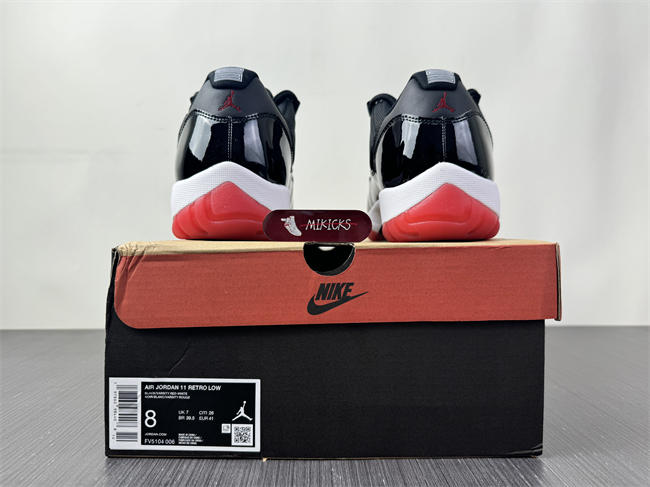 Air Jordan 11 Low “Bred” FV5104-006