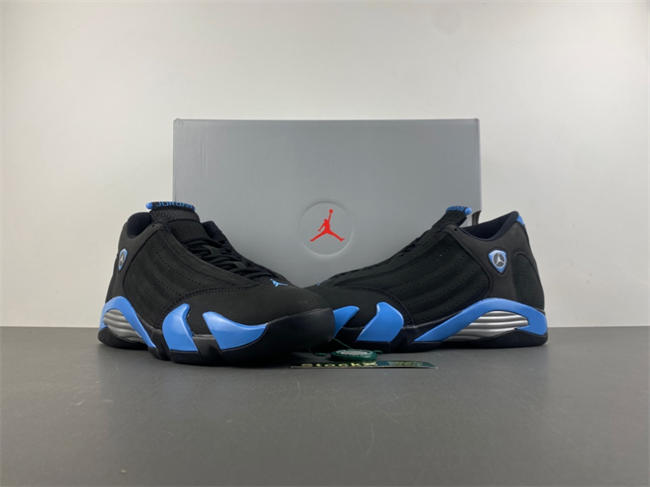 Air Jordan 14 “Black/University Blue” 487471-002